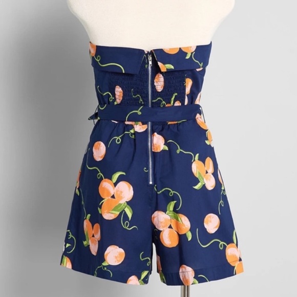 Modcloth Peach Halter Romper - Picture 2 of 5